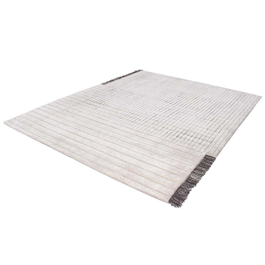 Decoration Amini | Tapis Berbere Rd Grid Ivoire Et Brun Par Rodolfo Dordoni