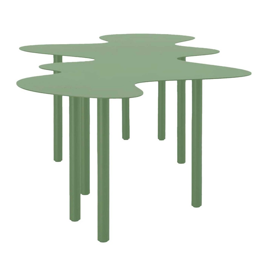 Mobilier Officine Tamborrino Tables De Salles A Manger | Nuvola Pale Green Dining Table By Mario Cucinella