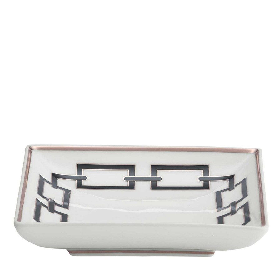 Decoration GINORI 1735 Vide Poches | Catene Nero Square Bowl