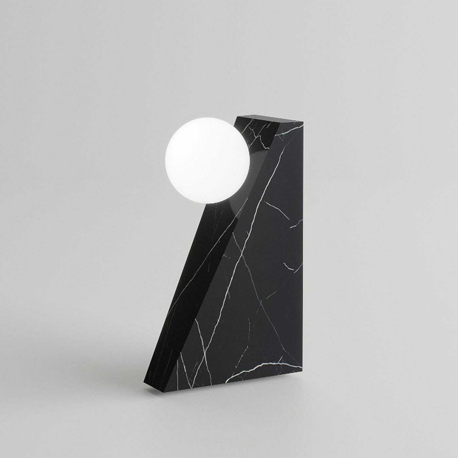 Eclairage Dimarmo Lampes Portables | Dieus S Wireless Black Marquina Table Lamp