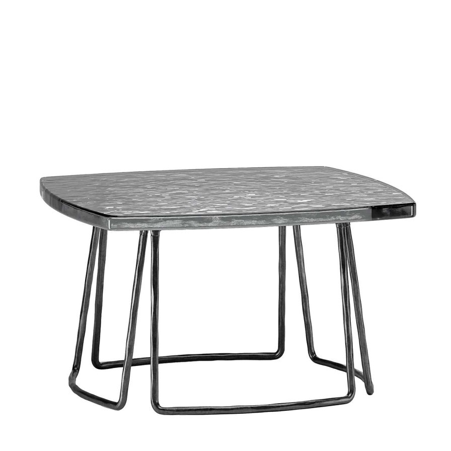 Mobilier Dante Negro Tables A Cafe D'Exterieur | Type Petite Table D'Appoint En Argent Par Stormo Studio