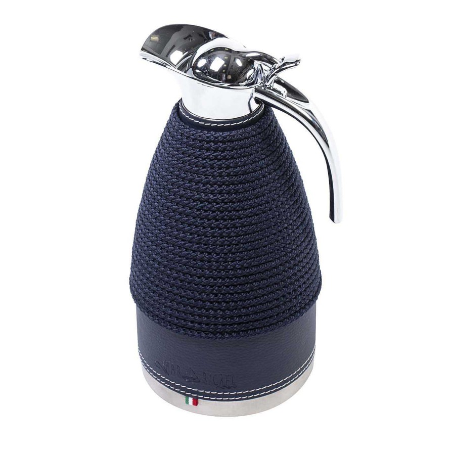 Arts De La Table Marricreo Theieres Et Cafetieres | Grand Thermos En Acier Bleu