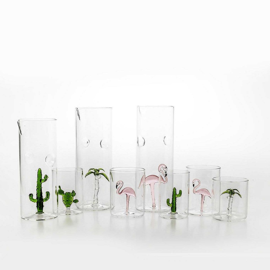 Arts De La Table Casarialto Verres Et Gobelets | Set De 4 Verres Cactus