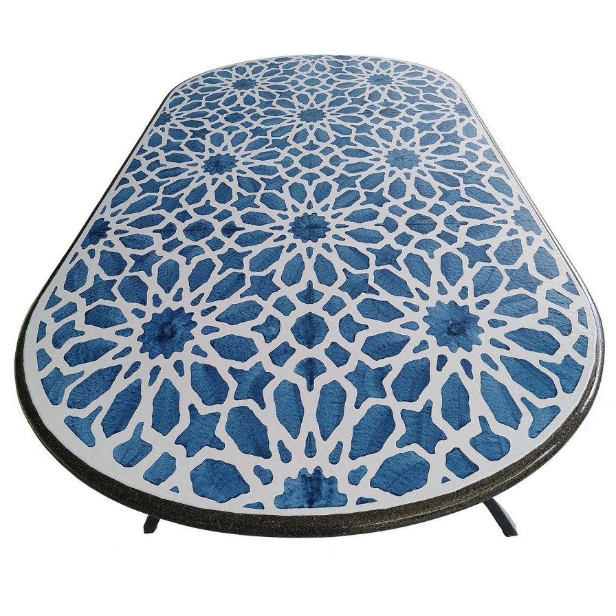 Mobilier Arcea Handmade Design Tables D'Exterieur | Table Ovale Grinda