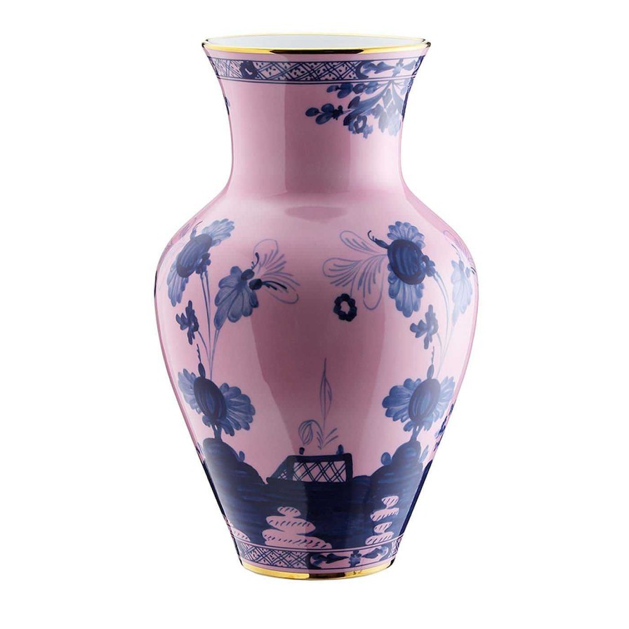 Decoration GINORI 1735 Vases A Fleurs | Oriente Italiano Vase Ming En Forme D'Azalee