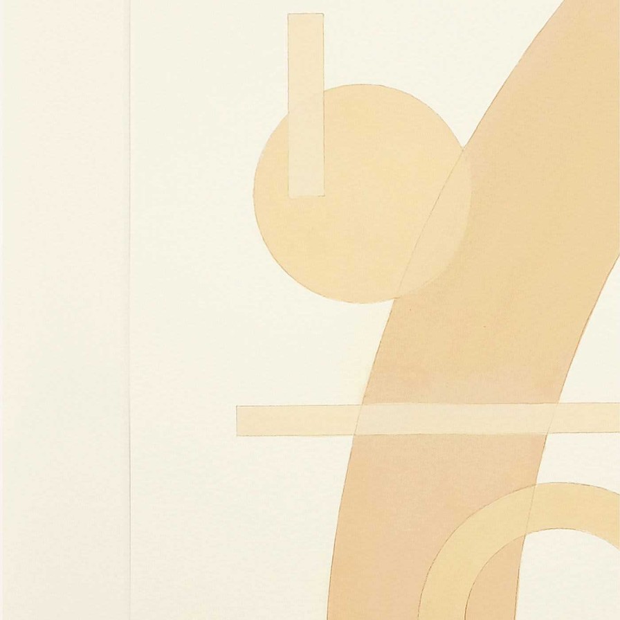 Art Marta Benet | Composition Geometrique Gouache Et Graphite Sur Papier #9