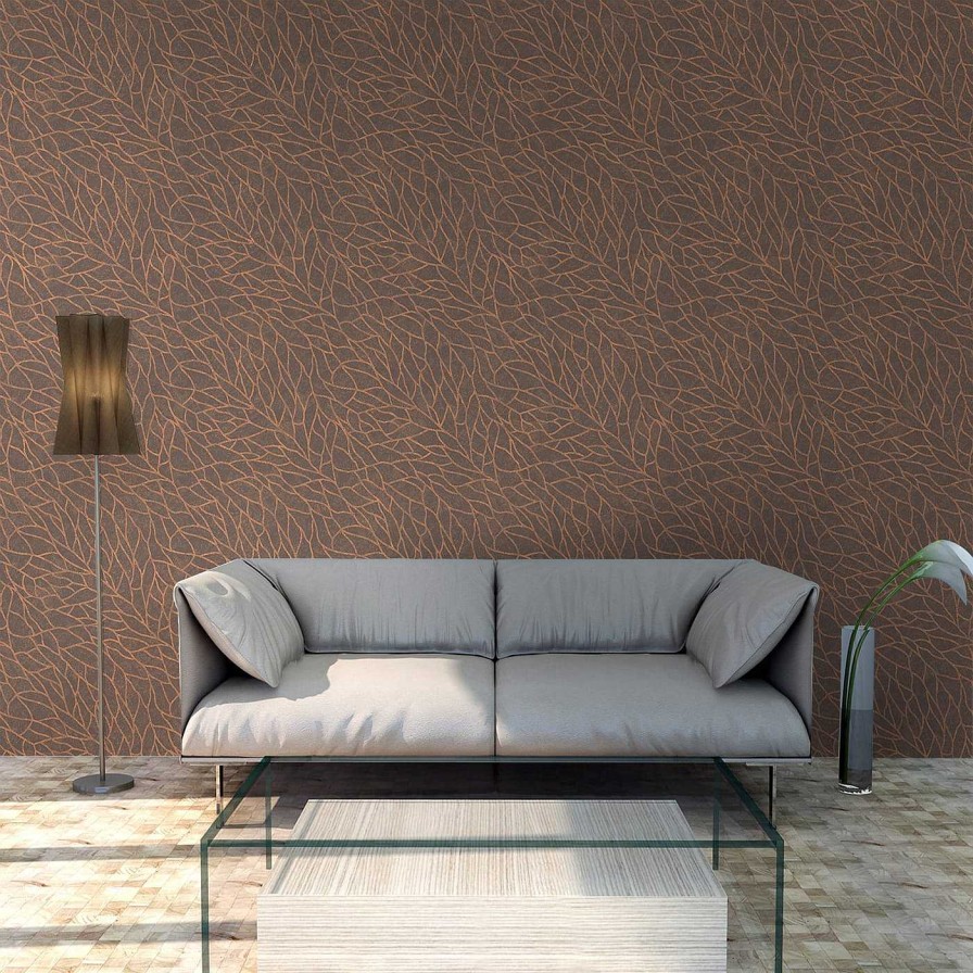 Decoration La Scala Milano Wallcovering | Botanica - Papier Peint De Toit De Chaume A Feuilles