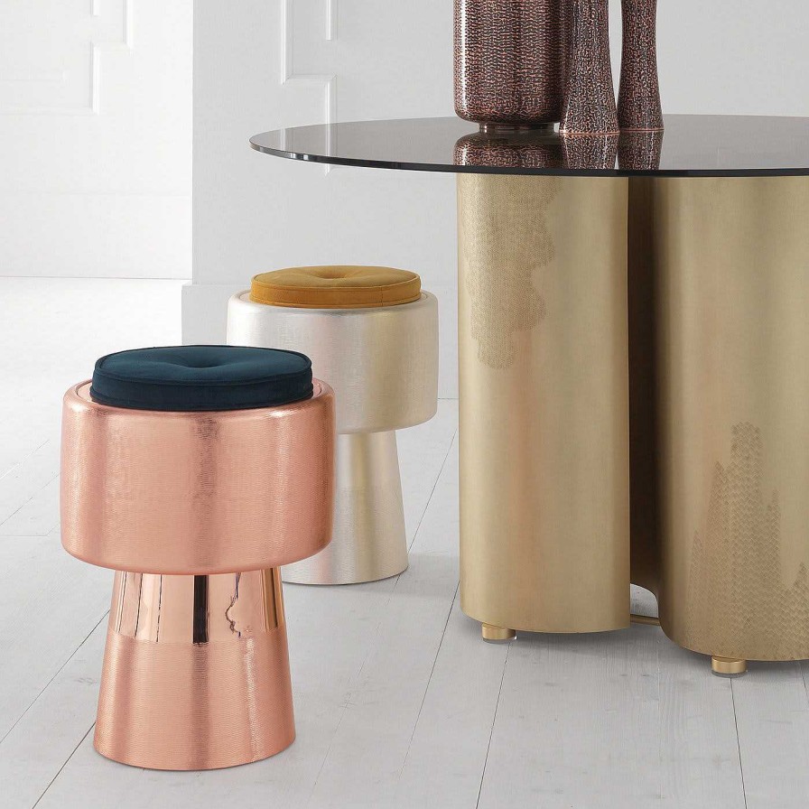 Mobilier Zanetto Tabourets | Tabouret Tappo En Bronze Par Nooii