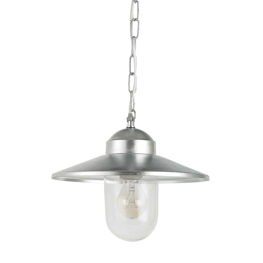 Eclairage Norlys Lampes Suspendues D'Exterieur | Karlstad Lampe Pendante En Chaine Galvanisee