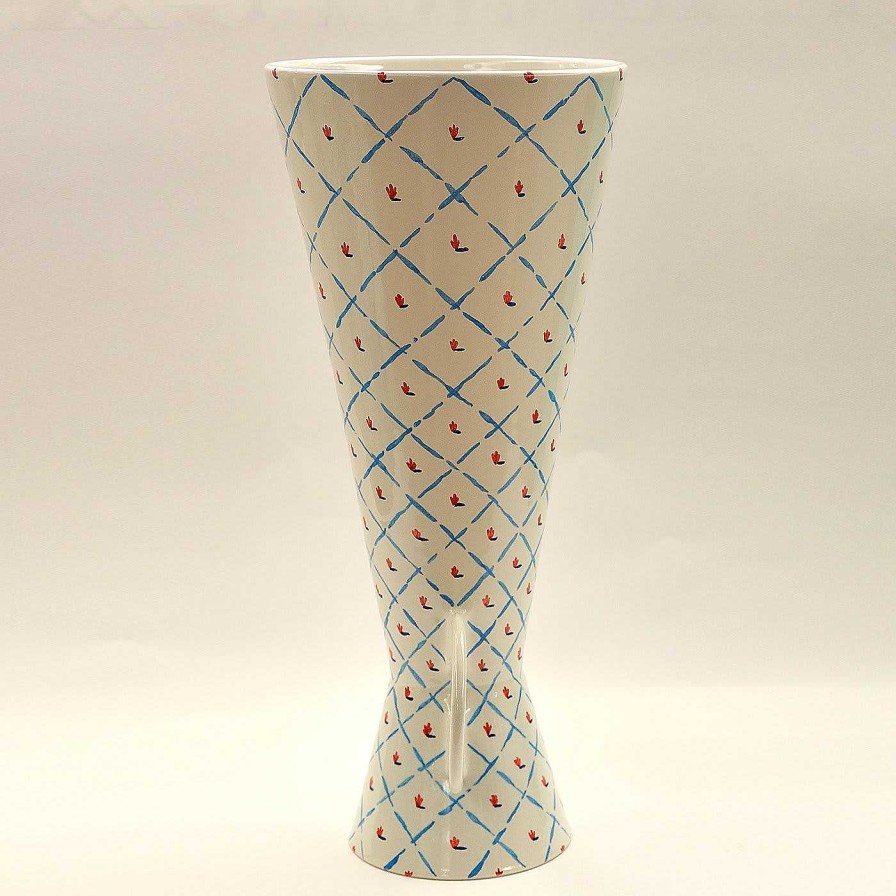 Art Ceramica Gatti 1928 | Grand Vase Blanc Par Ugo La Pietra