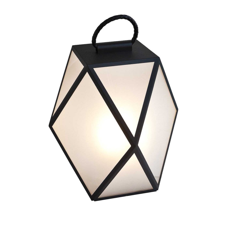 Eclairage Contardi Lighting Lanternes | Lampe A Poser D'Exterieur Muse Black De Tristan Auer