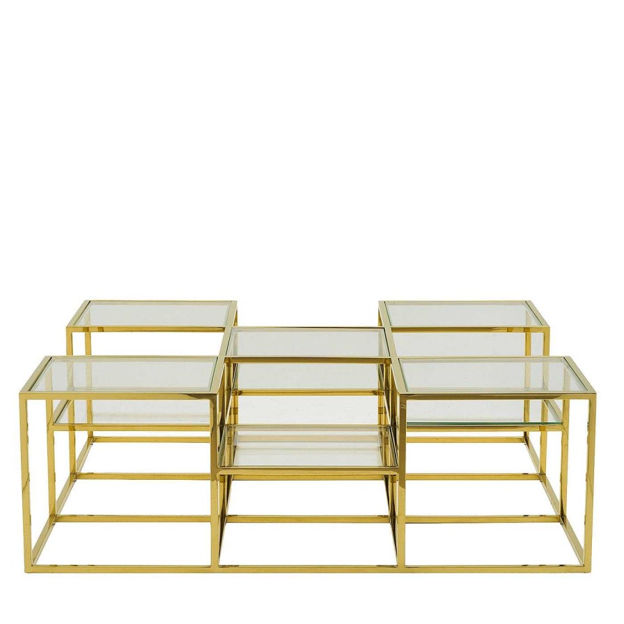 Mobilier Badari Tables A Cafe | Quinn Golden Coffee Table Marize X Badari