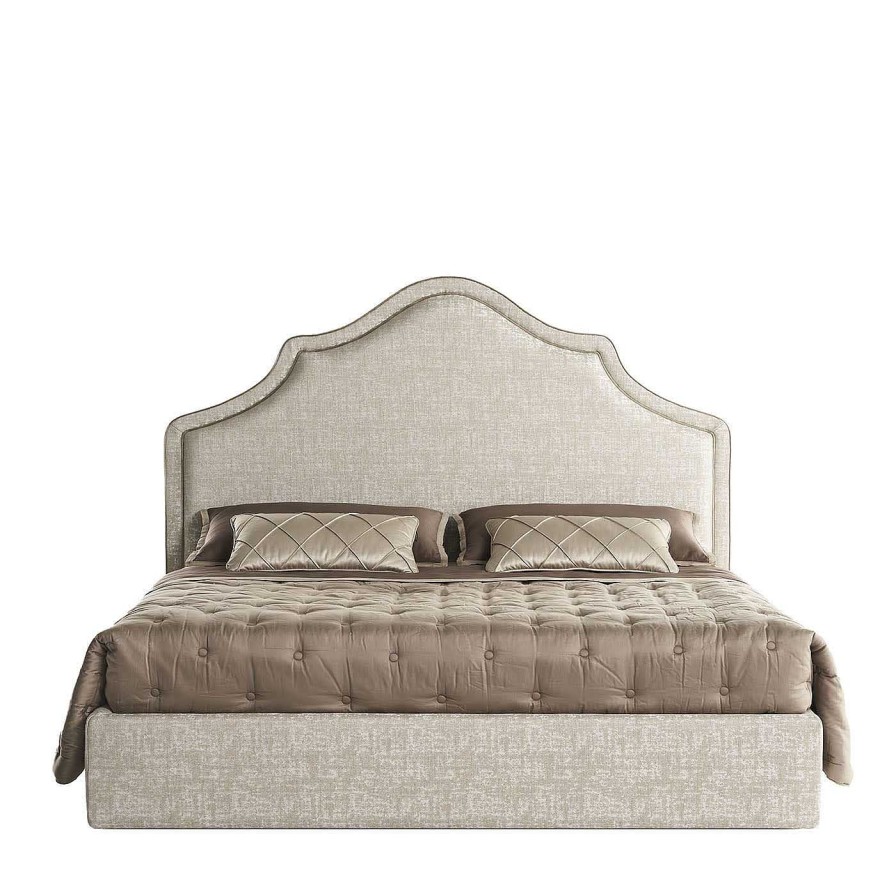 Mobilier Bedding Atelier Lits | Alan Melange Taupe Lit Double