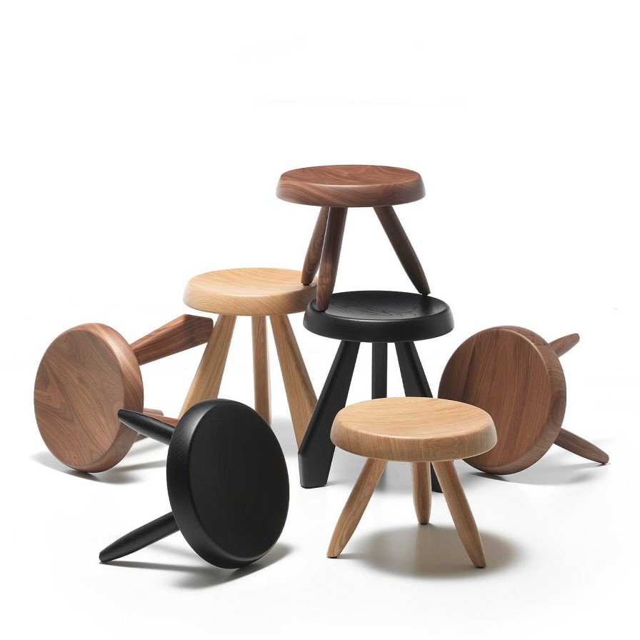 Mobilier Cassina Tabourets | Tabouret Meribel De Charlotte Perriand