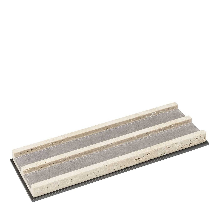 Decoration Giobagnara Vide Poches | Latina Leather & Marble Valet Tray