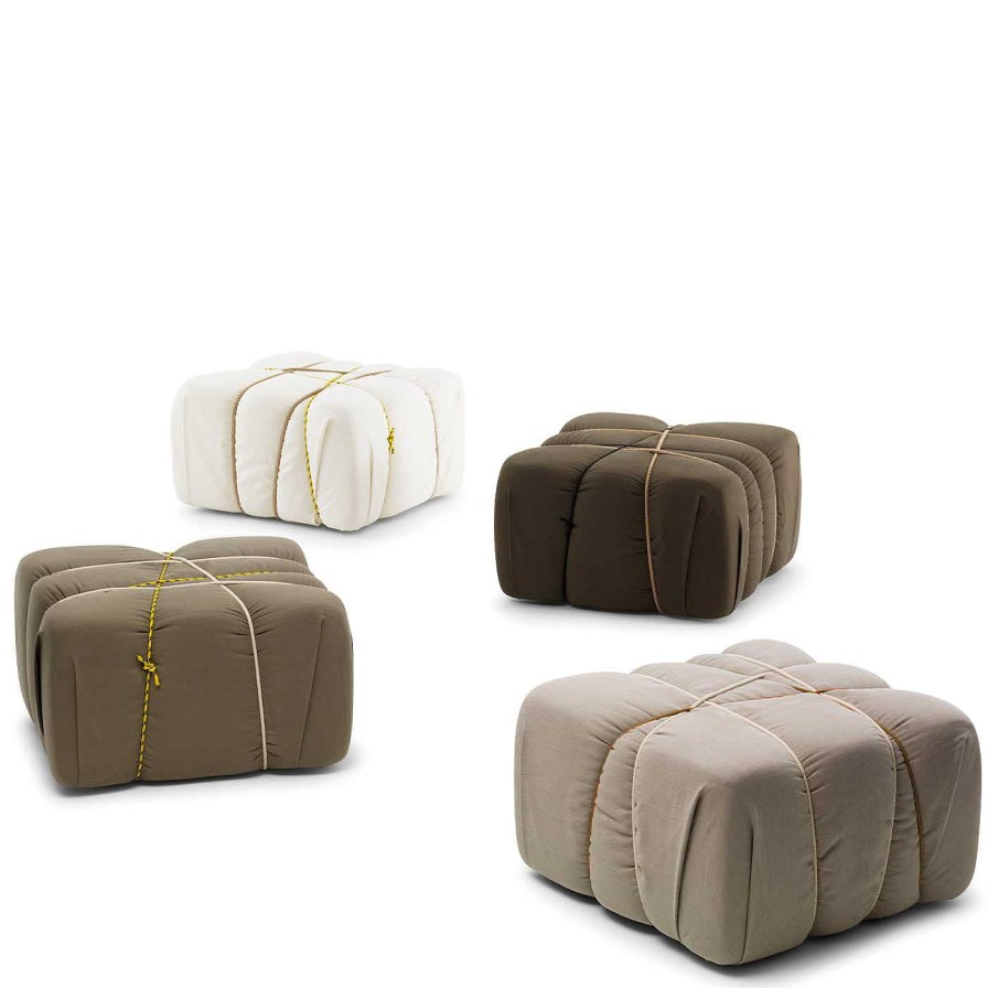 Mobilier Mogg Ottomans Et Poufs | Che Pakko ! Pouf Beige De Marcantonio