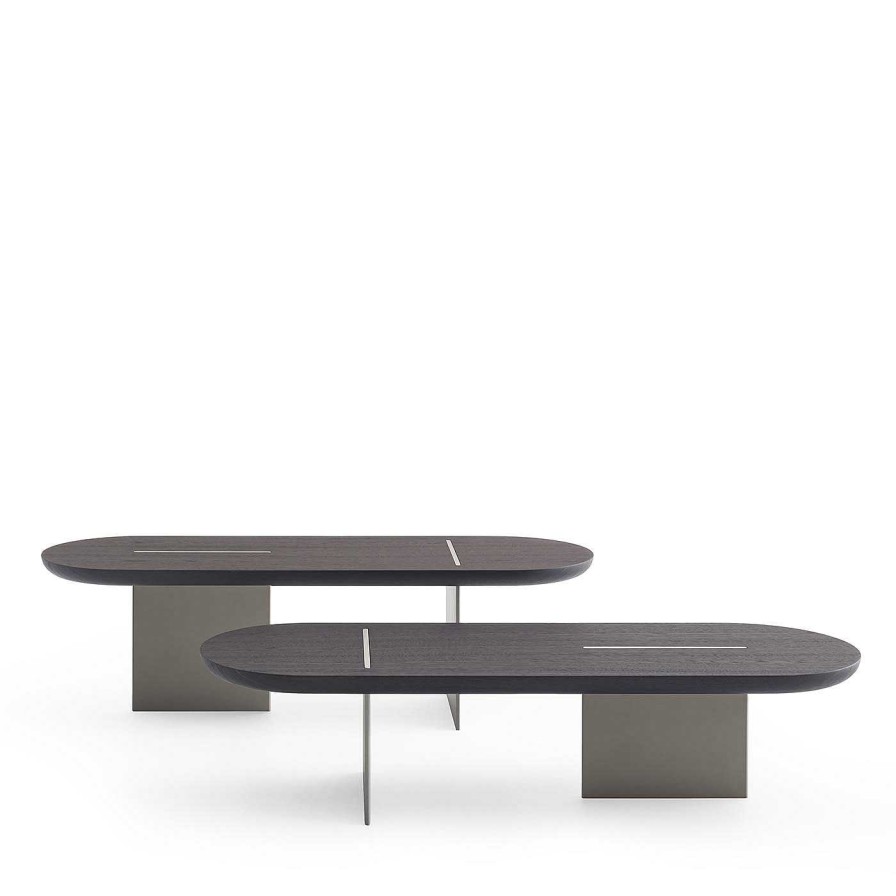 Mobilier Morica Design Tables A Cafe | Table Basse Arrondie Baguette En Chene