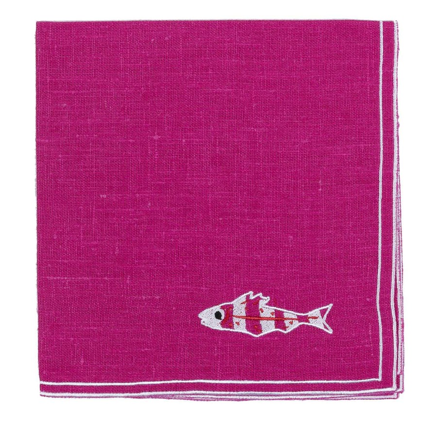 Arts De La Table La Gallina Matta Serviettes De Table | Lot De 4 Serviettes De Table Sardina