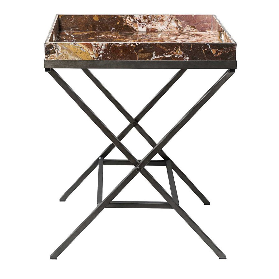 Mobilier Budri Dessertes | Vaniteux Venerable Marble Tray Table By Sonja Vizzini