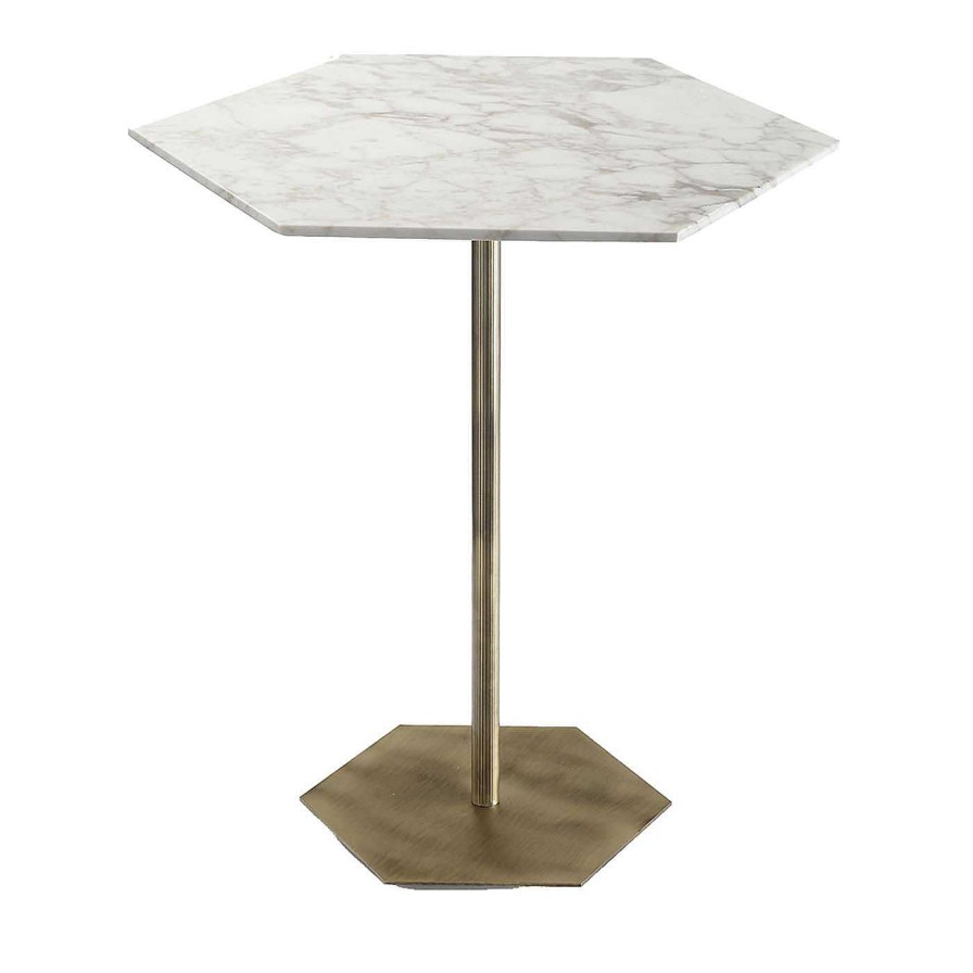 Mobilier Marioni Tables De Bistrot | Table De Bistrot Ted Avec Plateau En Marbre