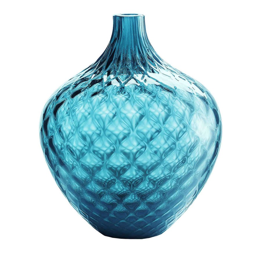 Decoration NasonMoretti Vases A Fleurs | Samarcanda Vase Decoratif Balloton Moyen Turquoise