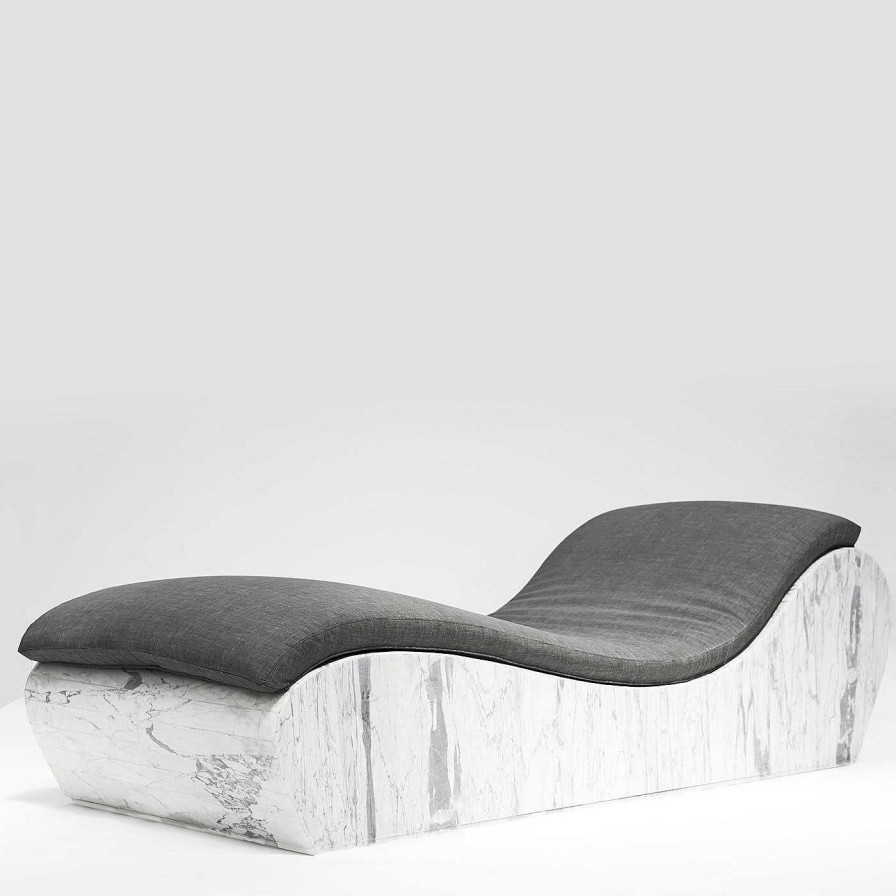 Mobilier Dimarmo Chaises Longues Et Transats D'Exterieur | Chaise Longue Onda Avec Coussin