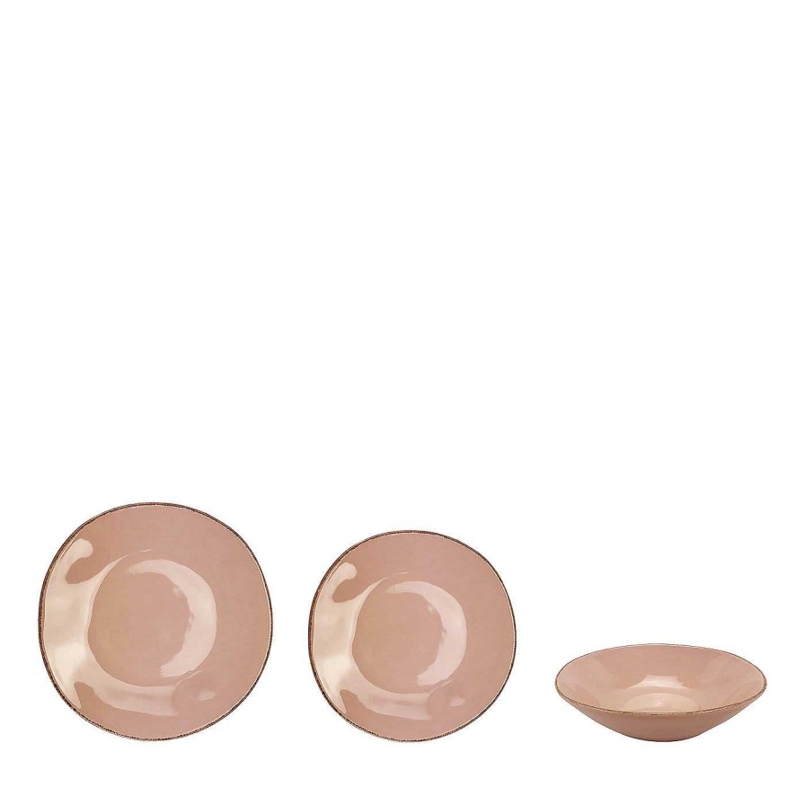 Arts De La Table Arcucci Handmade Services De Table | Materia Service D'Assiettes Rose 18 Pieces