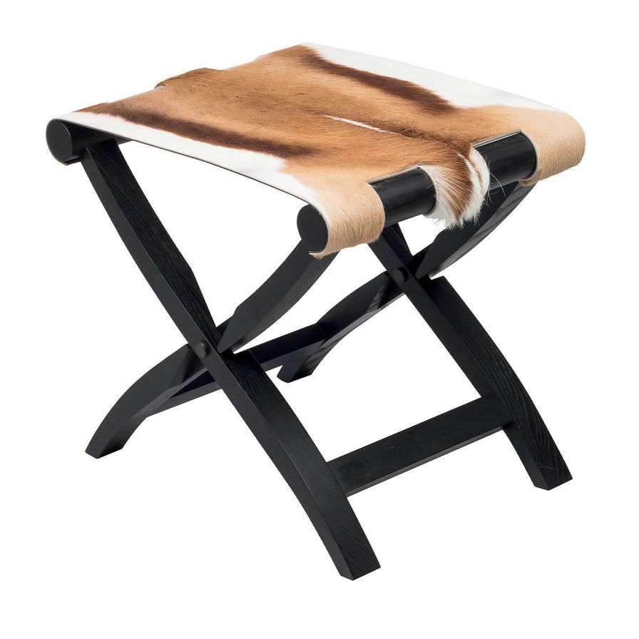 Mobilier Giobagnara Tabourets | Tabouret/Porte-Bagages Pliant Arturo Brown