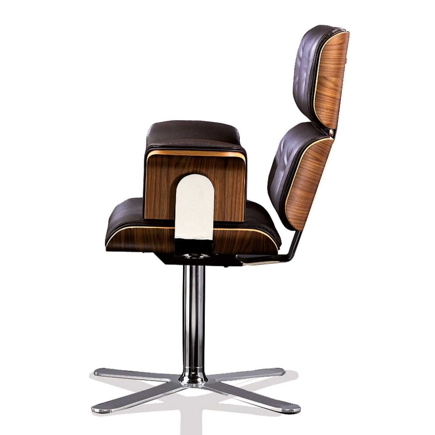 Mobilier Altek Italia Design Chaises De Bureau | Armadillo 5 Fauteuil De Bureau Brun Fonce Par Rainer Bachschmid