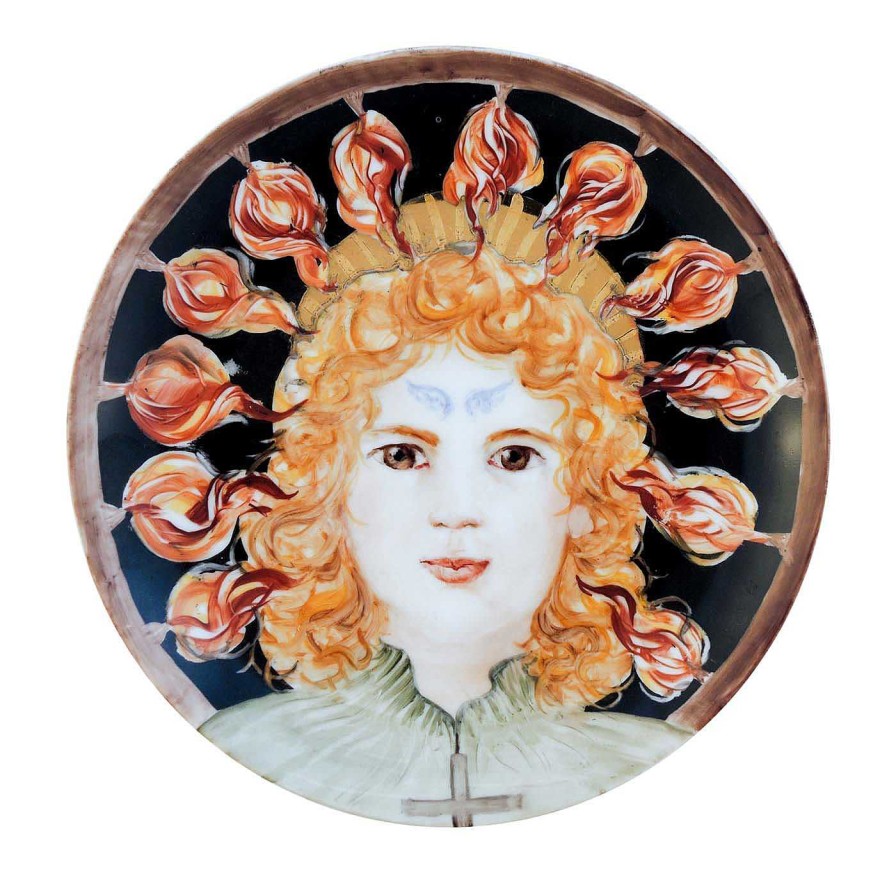 Decoration Lithian Ricci Plaques Decoratives | Assiette St. Eufemia - Collection Saints