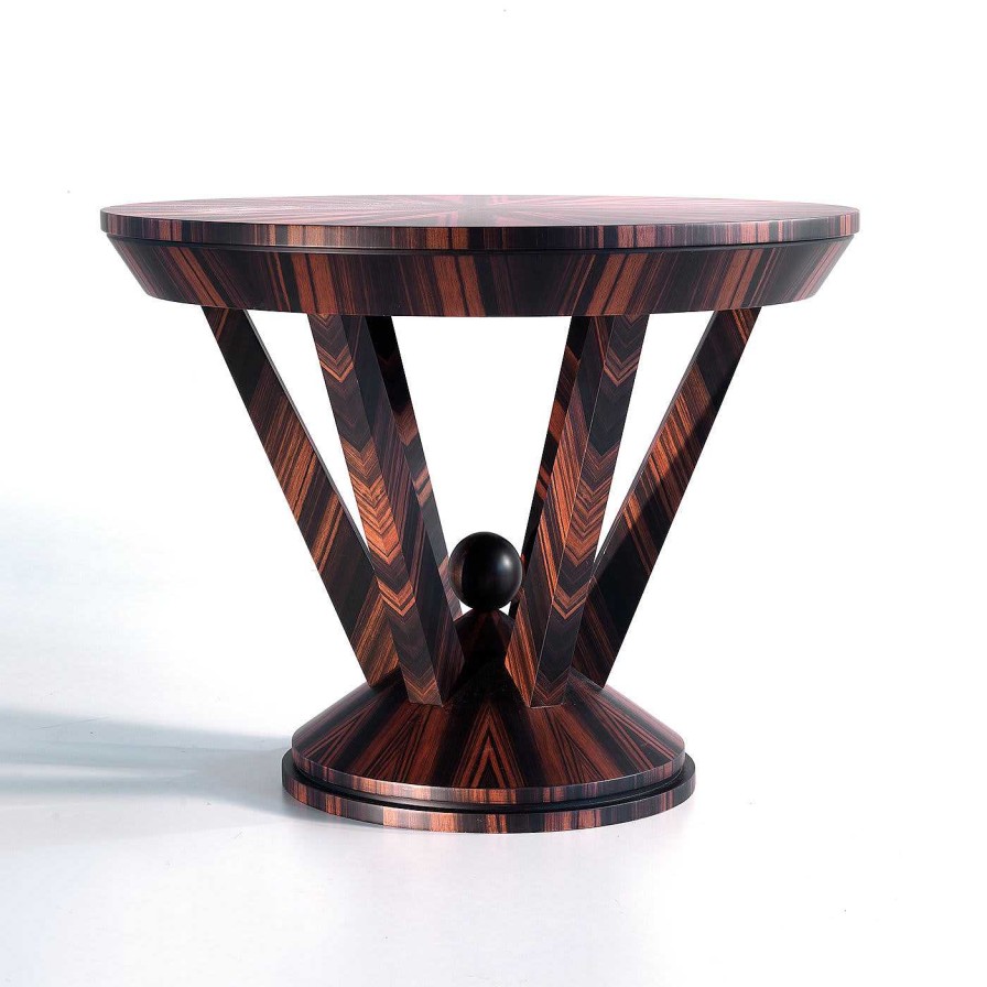 Mobilier Annibale Colombo Tables D'Appoint | Table D'Appoint Ronde En Ebene