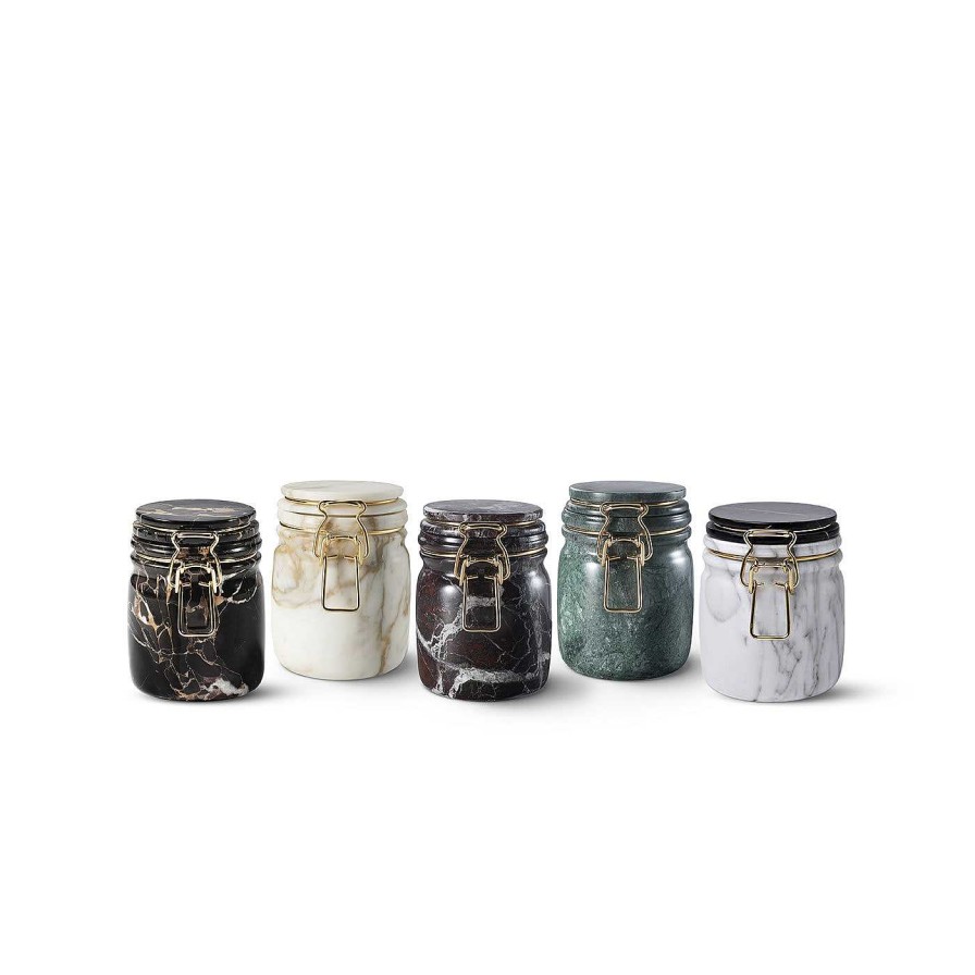 Arts De La Table Editions Milano Bocaux | Miss Marble Jar En Marbre Levanto Rouge Par Lorenza Bozzoli