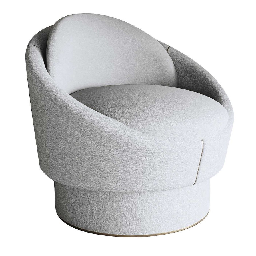 Mobilier Paolo Castelli Fauteuils | Fauteuil Luna Blanc