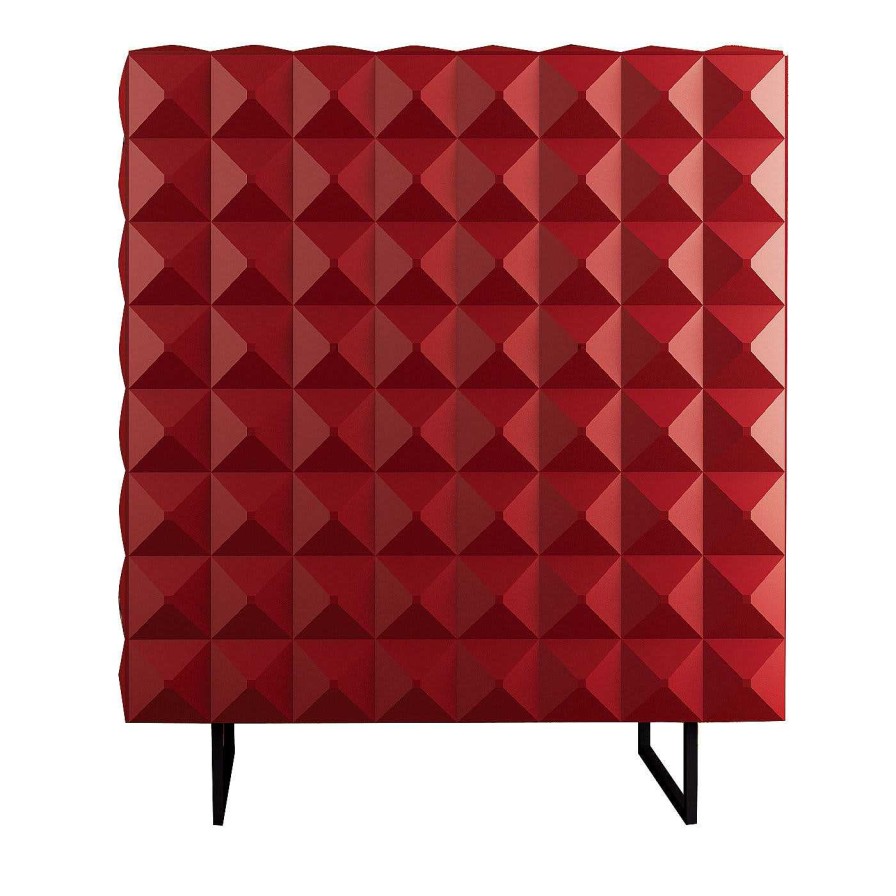 Mobilier Arkof Armoires | Armoire Belmondo Rouge Par Bruno Rainaldi