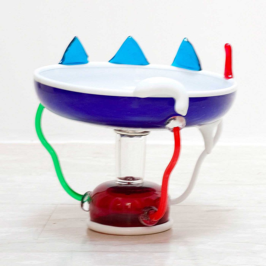 Decoration Memphis Centre De Table | Sol Coupe A Fruits Par Ettore Sottsass - Memphis Milano