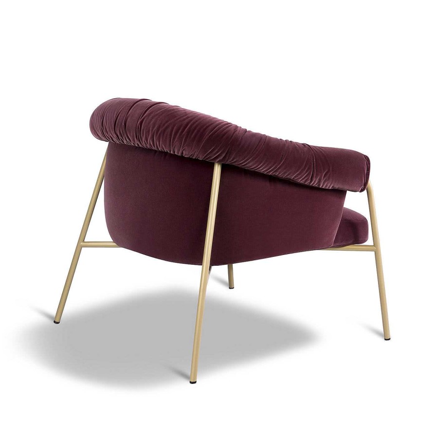 Mobilier Alma Design Chaises Longues | Chaise Longue Scala Burgundy Par Marco Piva