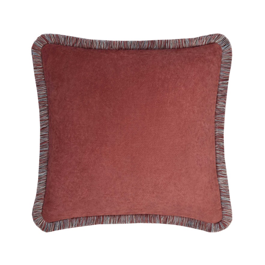 Decoration LO Decor Coussins | Coussin Happy Pillow Laos Rouge Brique Coussins