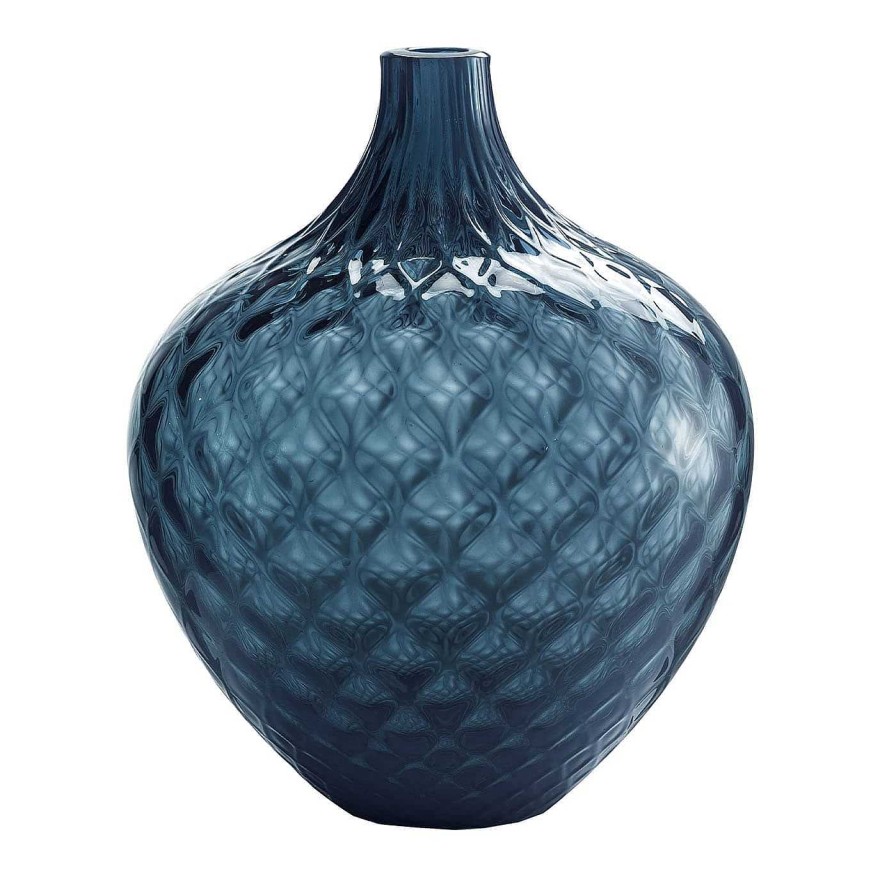 Decoration NasonMoretti Vases A Fleurs | Samarcanda Medium Balloton Air-Force Blue Vase Decoratif