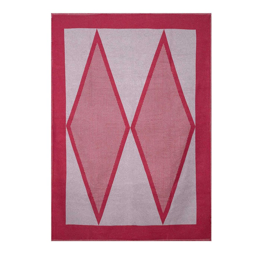 Decoration Luhdo Couvertures | Harlequin True Red-Taupe Fancy Plaid