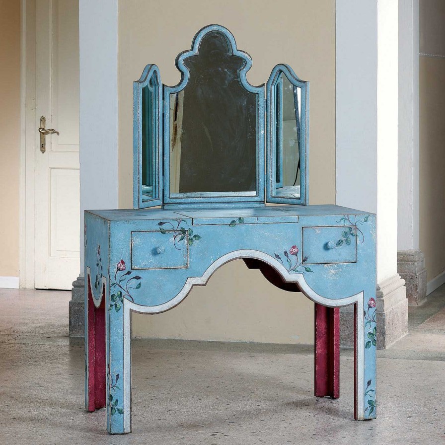 Mobilier Porte Italia Coiffeuses | San Samuele Vanite Bleu Ciel