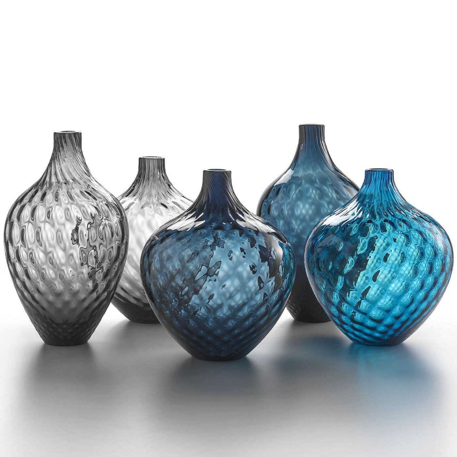 Decoration NasonMoretti Vases A Fleurs | Samarcanda Medium Balloton Air-Force Blue Vase Decoratif