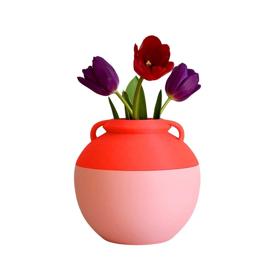 Decoration Pop Pot Amphores | Numa Pompilio Light Pink&Orange Par Arabella Rocca & Giacomo Sanna