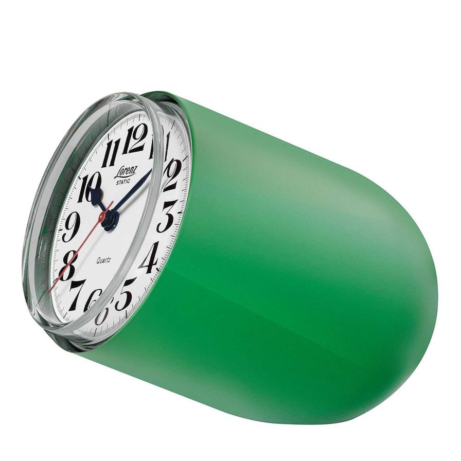 Decoration Lorenz Static Horloges | Horloge Verte De Table Static Par Richard Sapper