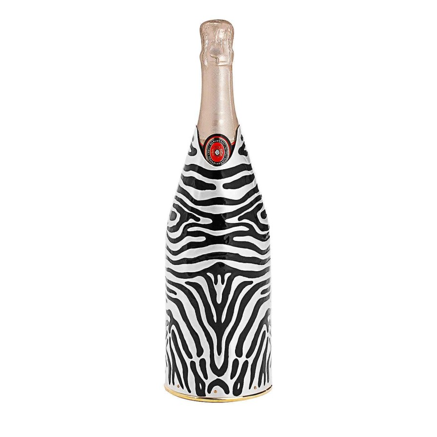 Arts De La Table K-Over Accessoires De Bar | Couverture Pour Champagne Zebra Par Marco Fedi