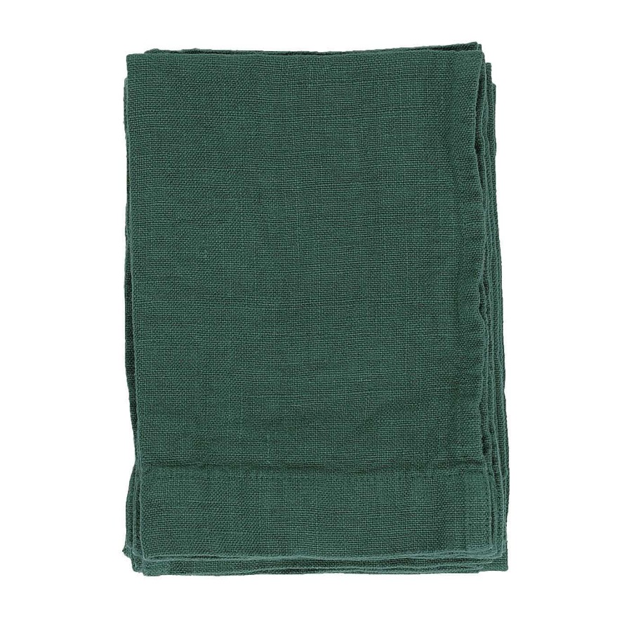 Decoration Once Milano Linge De Bain | Lot De 5 Serviettes En Lin Teal