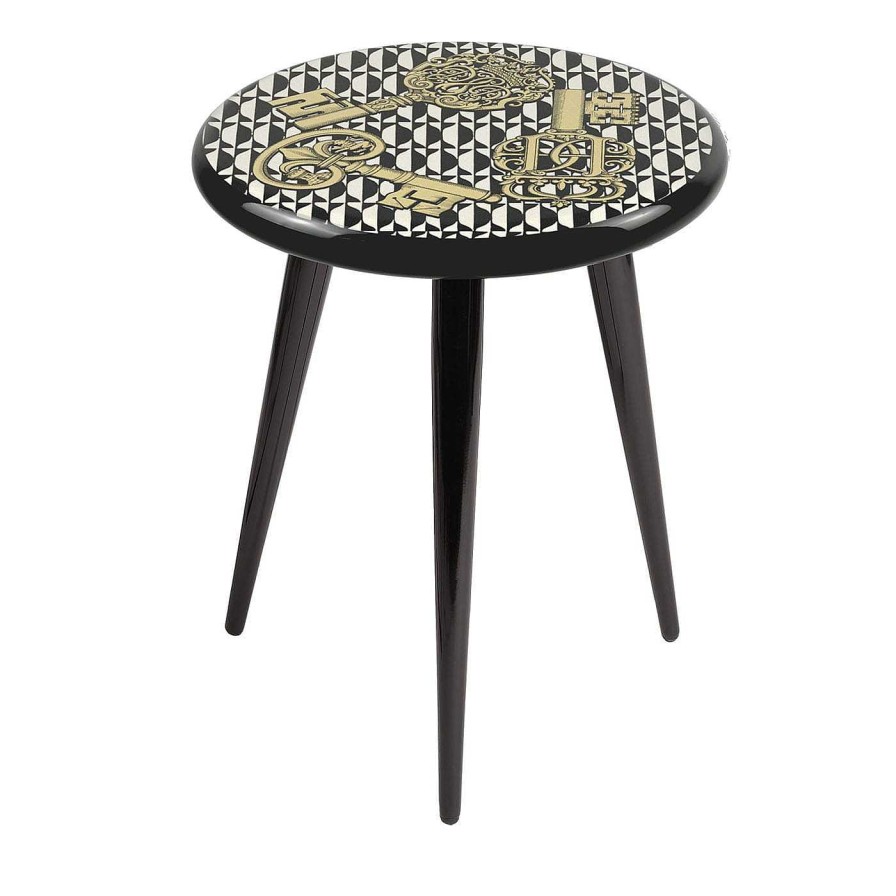 Mobilier Fornasetti Tabourets | Tabouret Chiavi E Losanghe