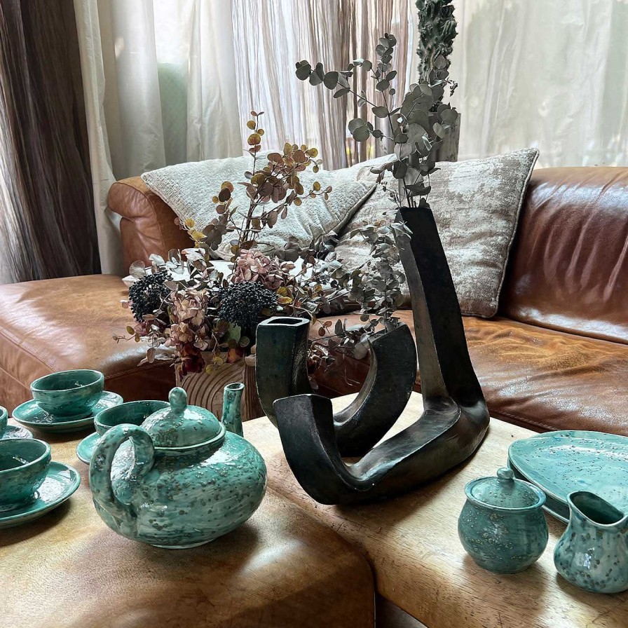 Arts De La Table Giovanna La Falce Tasses A Cafe Et A The | Tasse A The Jade Teal