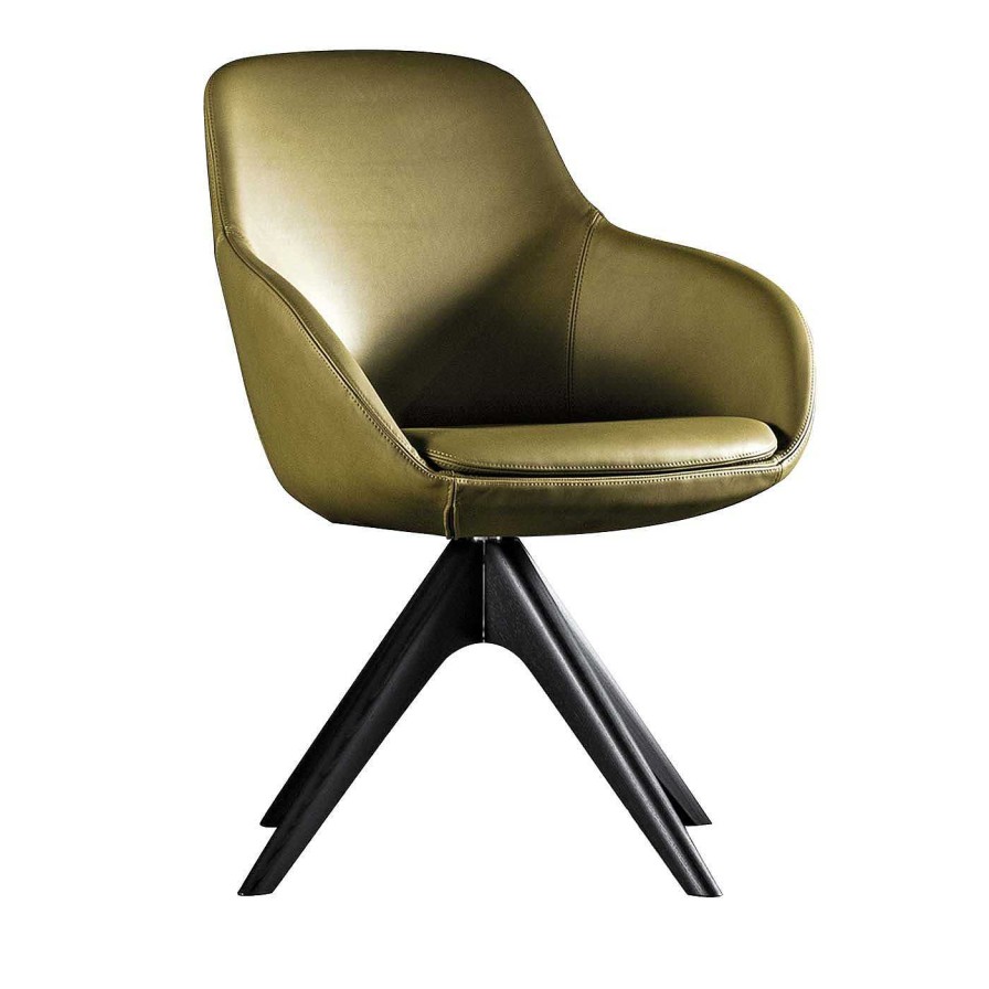 Mobilier Meroni & Colzani Chaises De Bureau | Fauteuil Pivotant Elba Green