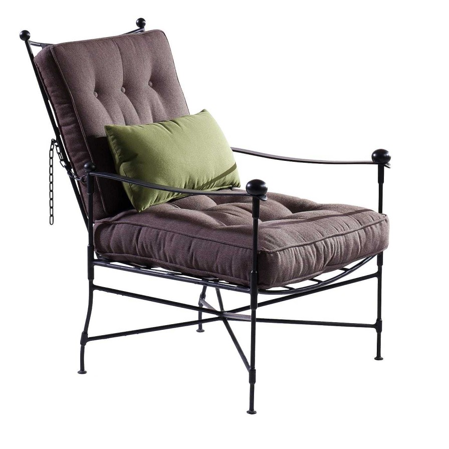 Mobilier B.B. for Reschio Fauteuils D'Exterieur | Fauteuil De Jardin Classique Marron