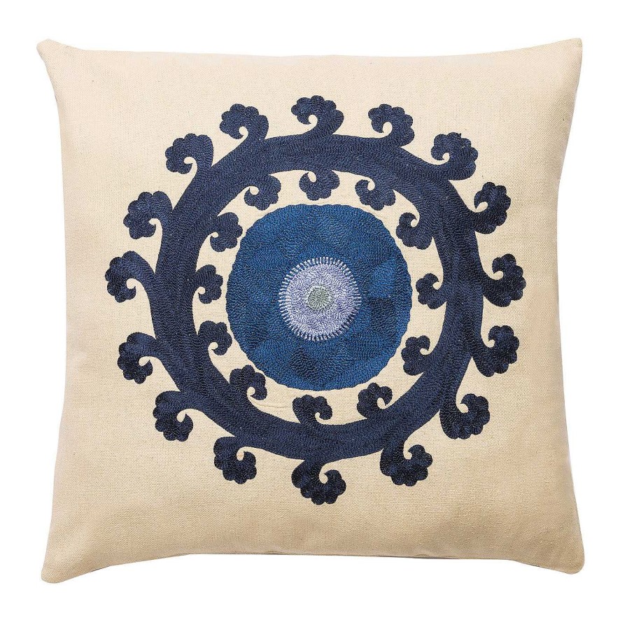 Decoration Emporio Sirenuse Coussins | Taie D'Oreiller Circle Square Blue